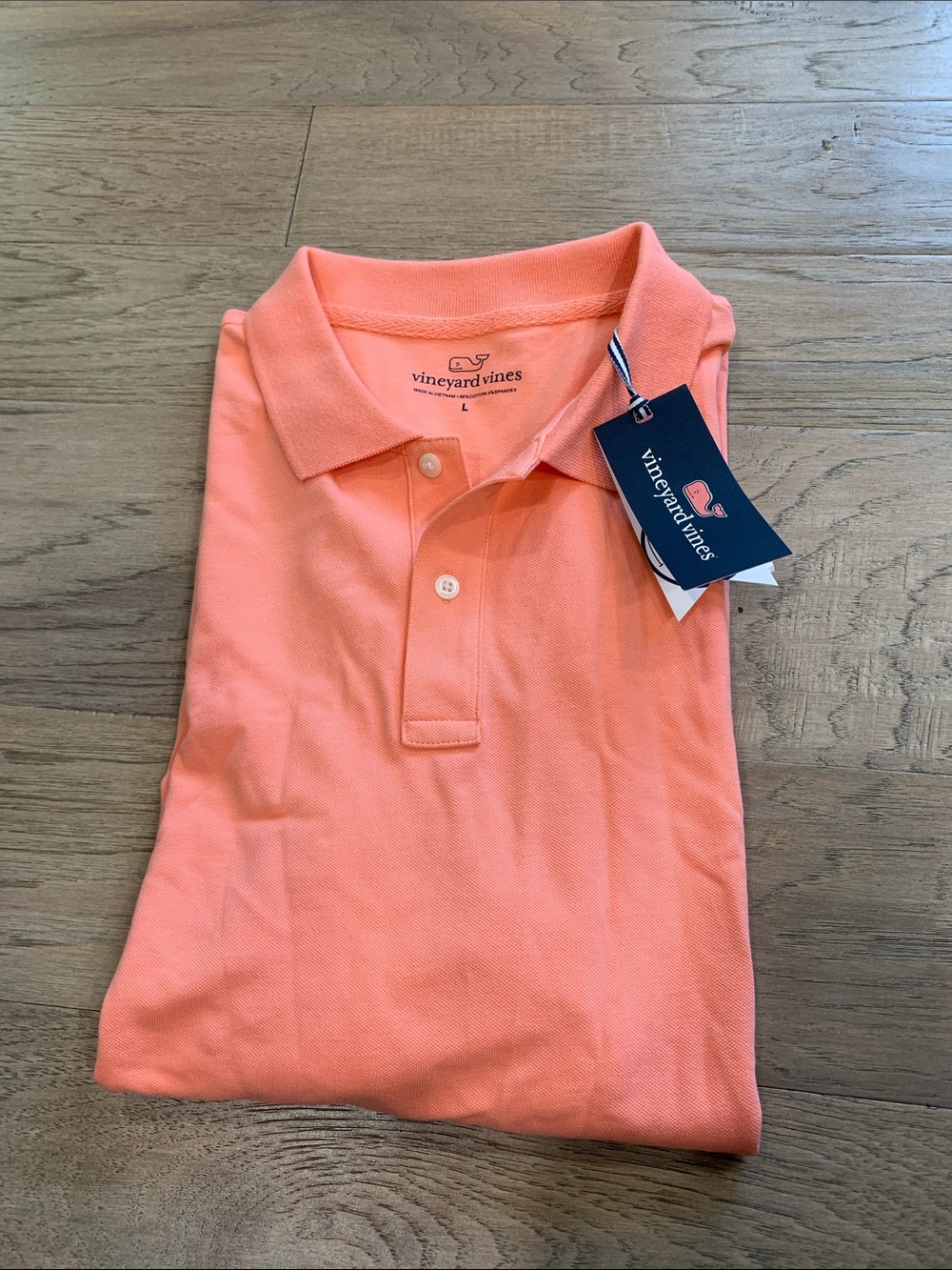 NWT Vineyard Vines Stretch Pique Polo Size Large Toucan